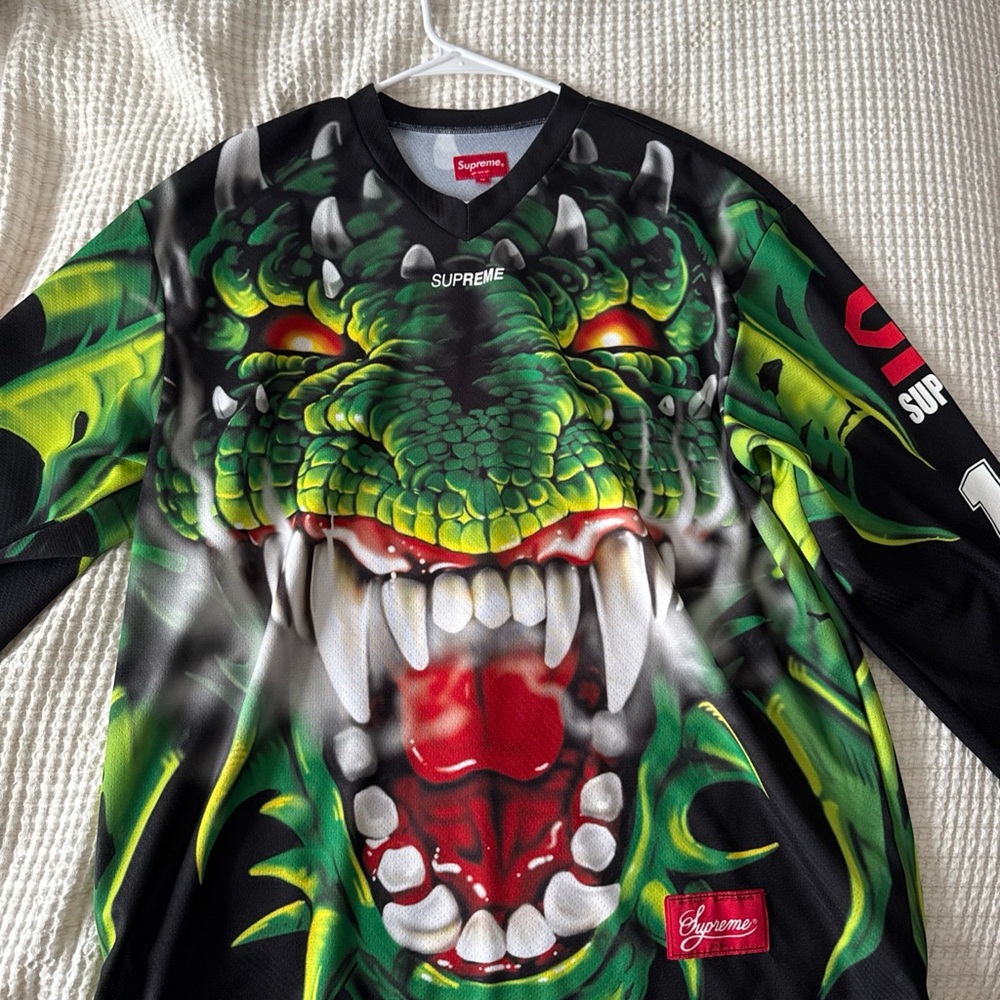 Supreme Green and Red Dragon Long Sleeve